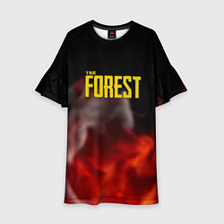Платье клеш для девочки Forest fire game, цвет: 3D-принт