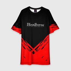 Платье клеш для девочки Bloodborne souls краски, цвет: 3D-принт