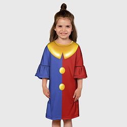 Платье клеш для девочки Костюм Помни удивительный цифровой цирк, цвет: 3D-принт — фото 2