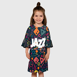 Платье клеш для девочки Jazz improvisation, цвет: 3D-принт — фото 2