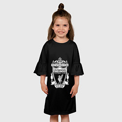Платье клеш для девочки Liverpool fc club, цвет: 3D-принт — фото 2