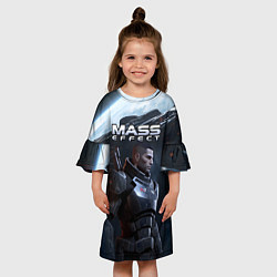 Платье клеш для девочки Mass Effect game, цвет: 3D-принт — фото 2