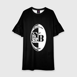 Платье клеш для девочки Young boys fc club sport, цвет: 3D-принт