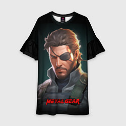 Платье клеш для девочки Веном Снейк из игры Metal gear, цвет: 3D-принт