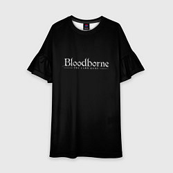 Платье клеш для девочки Bloodborne logo, цвет: 3D-принт