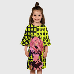 Платье клеш для девочки Nicole Demara - Zenless Zone Zero gum ball, цвет: 3D-принт — фото 2