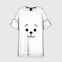 Платье клеш для девочки BT21 RJ, цвет: 3D-принт