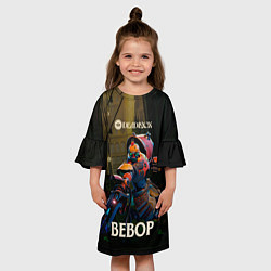 Платье клеш для девочки Bebop Deadlock, цвет: 3D-принт — фото 2