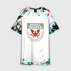 Платье клеш для девочки State of decay краски, цвет: 3D-принт