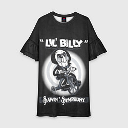 Платье клеш для девочки Lil Billy - Saw, цвет: 3D-принт