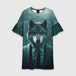 Детское платье Волк в пиджаке