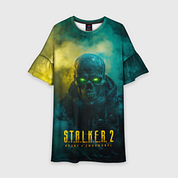 Платье клеш для девочки Stalker 2 скелет в форме, цвет: 3D-принт