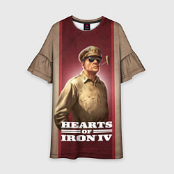 Платье клеш для девочки Hearts of Iron IV, цвет: 3D-принт