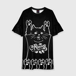Платье клеш для девочки The Rasmus: cat rock, цвет: 3D-принт