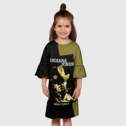 Платье клеш для девочки Indiana Jones and the Great Circle, цвет: 3D-принт — фото 2