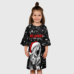 Платье клеш для девочки Все дуреют с этой пурги, цвет: 3D-принт — фото 2