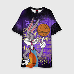 Платье клеш для девочки Багз Банни - Looney Tunes, цвет: 3D-принт