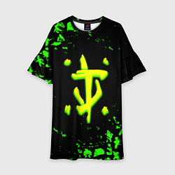 Детское платье Doom x fallout кислотное лого