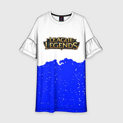 Платье клеш для девочки League of Legends ночь, цвет: 3D-принт