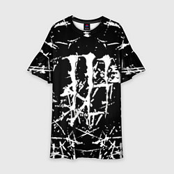 Детское платье Monster energy белые штрихи краско