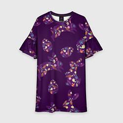 Детское платье Кролики и яйца