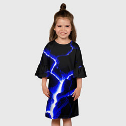 Платье клеш для девочки The rift, цвет: 3D-принт — фото 2