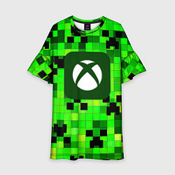 Платье клеш для девочки Minecraft xbox, цвет: 3D-принт
