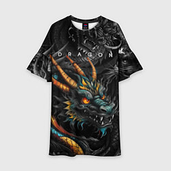 Детское платье Японский дракон татуировка