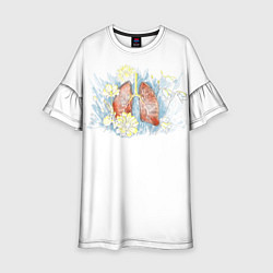 Платье клеш для девочки Легкое дыхание, цвет: 3D-принт