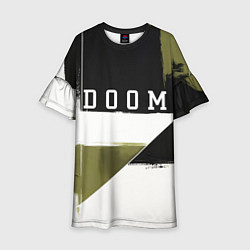 Платье клеш для девочки Doom The Dark Ages, цвет: 3D-принт