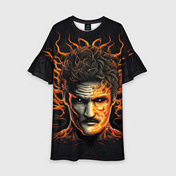 Платье клеш для девочки The last of us - зараженный Джоел, цвет: 3D-принт