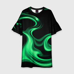 Детское платье Color green smoke