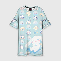 Детское платье Нежные зайки