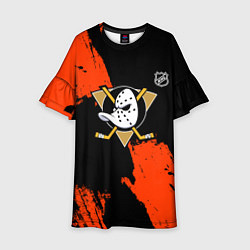 Детское платье Анахайм Дакс - оранжевая краска