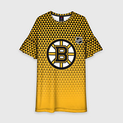 Детское платье Бостон Брюинз - паттерн треугольников