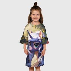 Платье клеш для девочки Принцесса пони - Мой Маленький Пони, цвет: 3D-принт — фото 2