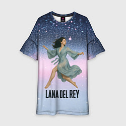 Платье клеш для девочки Lana Del Rey прыгает в платье, цвет: 3D-принт