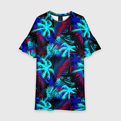 Детское платье Palm blue light blue