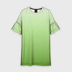 Детское платье Градиент нежно-зеленый