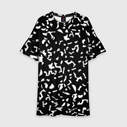 Детское платье Черный камуфляж