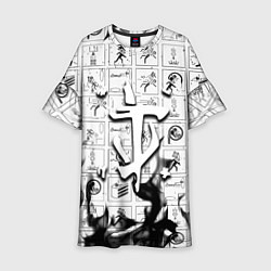 Платье клеш для девочки Doom x portal fire, цвет: 3D-принт