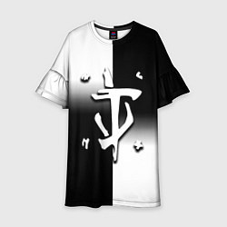 Детское платье Doom black geometry