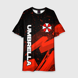 Детское платье Umbrella corp - красный