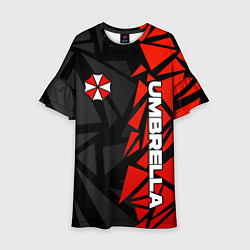 Детское платье Umbrella corp - красные фрагменты