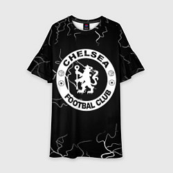 Платье клеш для девочки Chelsea storm, цвет: 3D-принт