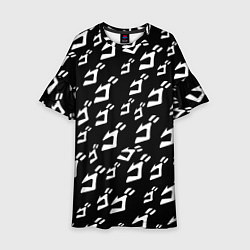 Платье клеш для девочки JoJo pattern, цвет: 3D-принт