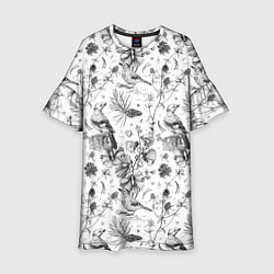 Платье клеш для девочки Бузулукский бор, цвет: 3D-принт