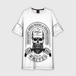 Платье клеш для девочки Водитель грузовика, цвет: 3D-принт