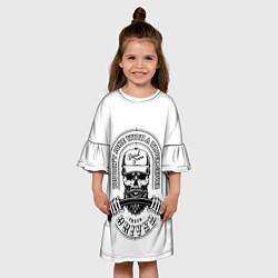 Платье клеш для девочки Водитель грузовика, цвет: 3D-принт — фото 2
