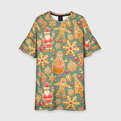 Детское платье Имбирные пряники